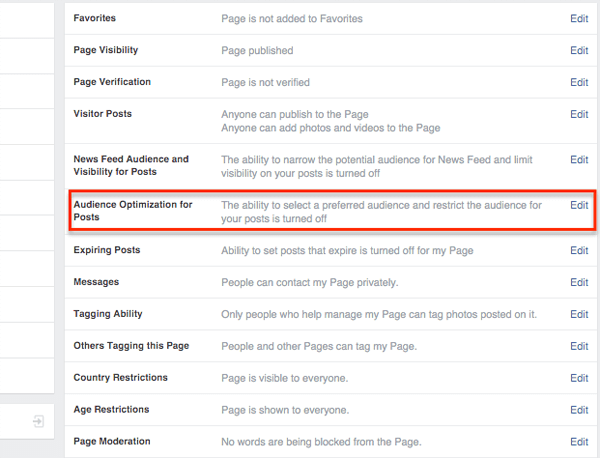 facebook közönség optimalizálás a bejegyzésekhez