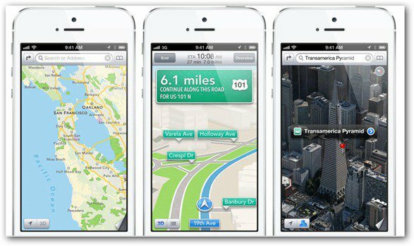 Az Apple felsorolja az iOS 6 szolgáltatás elérhetőségét