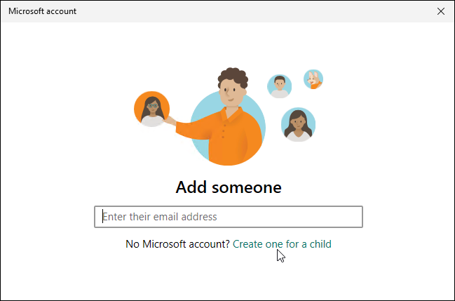 fiók létrehozása a gyermek számára, szülői felügyelet beállítása Windows 11 rendszeren