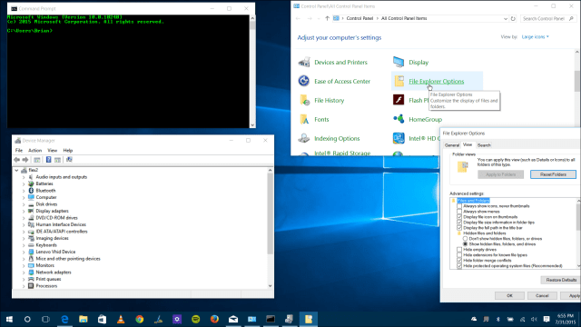 Hagyományos segédprogramok Windows 10