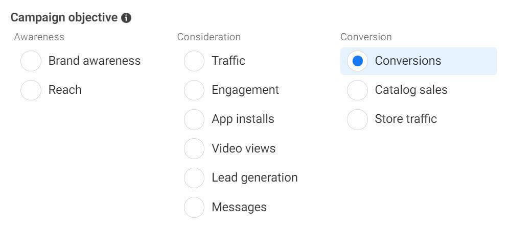 a facebook-hirdetések optimalizálása a webhely-forgalom minőségéhez-új-egyéni konverziókonverziók létrehozása-kampány-célkitűzés-26. lépése