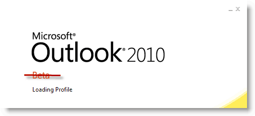 Az Outlook 2010 indítási dátuma