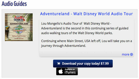 wdw rádió Adventureland audio túra
