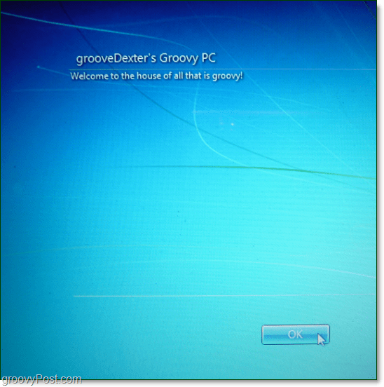 A Windows 7 indítási üzenetének jogi értesítése