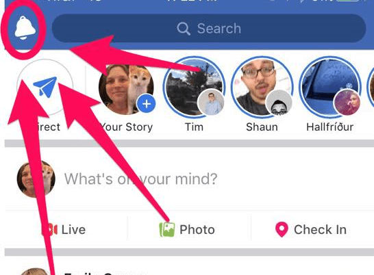 Úgy tűnik, hogy a Facebook az Értesítések ikont az iOS-hez készült mobilalkalmazás alulról felfelé mozgatta.