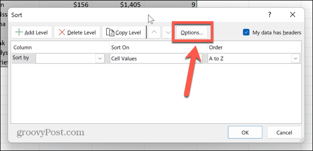 excel rendezési lehetőségek