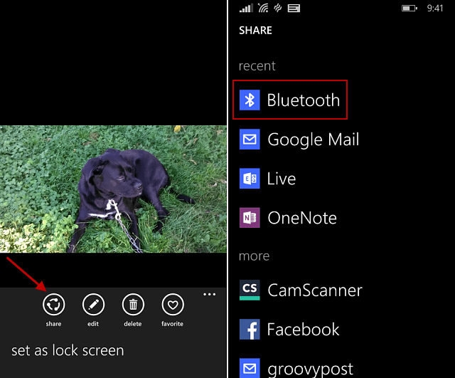 Windows Phone 8.1 Tipp: Fájlok megosztása Bluetooth-on