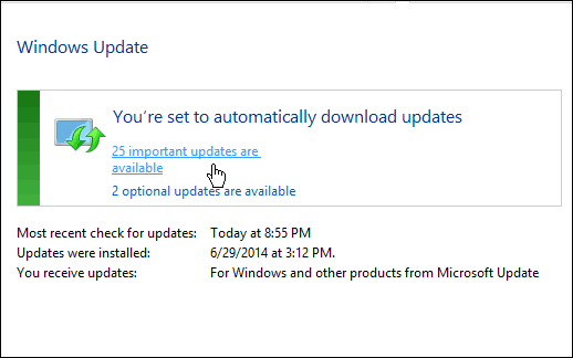 Javítsa ki a Windows Update lefagyását vagy lelassítását a Windows 7 rendszeren