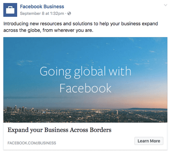 facebook a globális üzlet számára