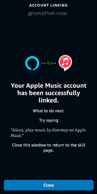 alexa apple music fiók csatlakoztatva