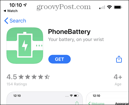 Telepítse a PhoneBattery alkalmazást az App Store-ból