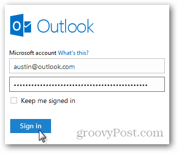 outlook.com e-mail bejelentkezés