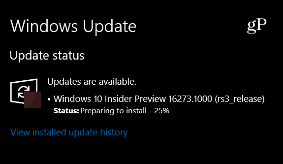 A Windows 10 bennfentes előnézete Build 16273 for PC elérhető most