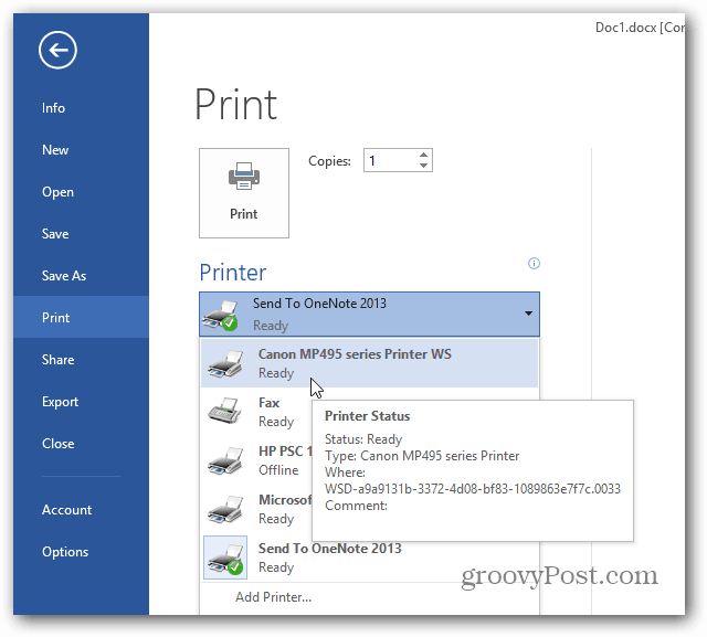 Hogyan lehet nyomtatni a Windows 8 Metro Style alkalmazásokból