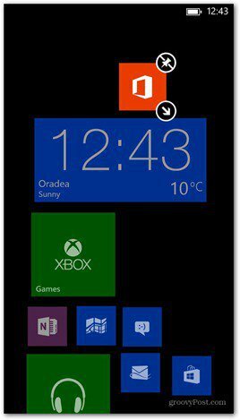 A Windows Phone 8 testreszabja az 5. csempét