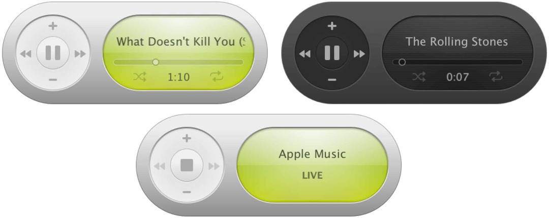 Menjen a Retro elemre, és telepítse az eredeti Mac OS X iTunes widgetet