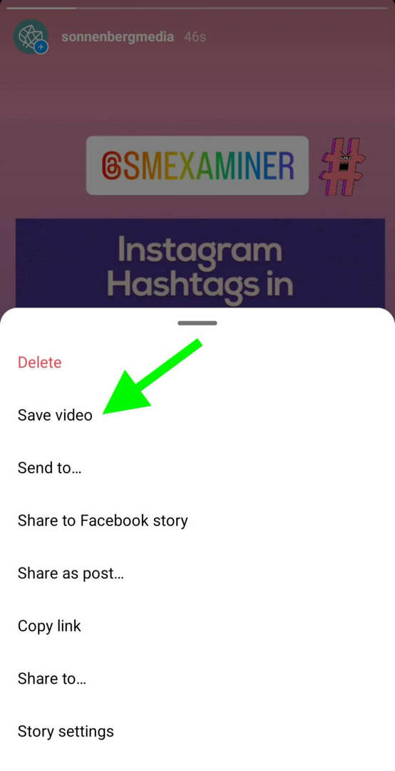 hogyan-menthető-tartalom-organic-instagram-történetek-csúsztatással-fájl-példa