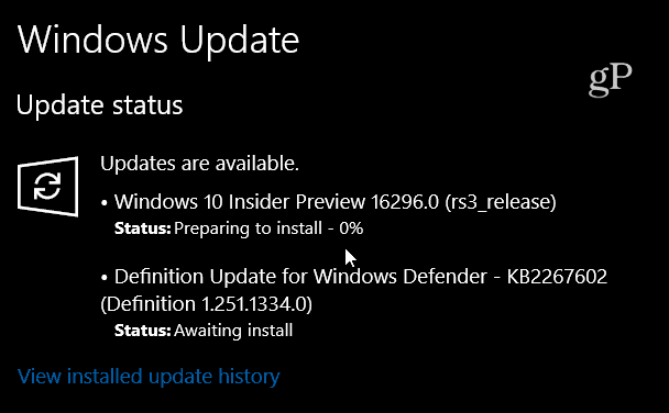 A Microsoft kiadja a Windows 10 Preview Build 16296 szoftvert a PC-hez