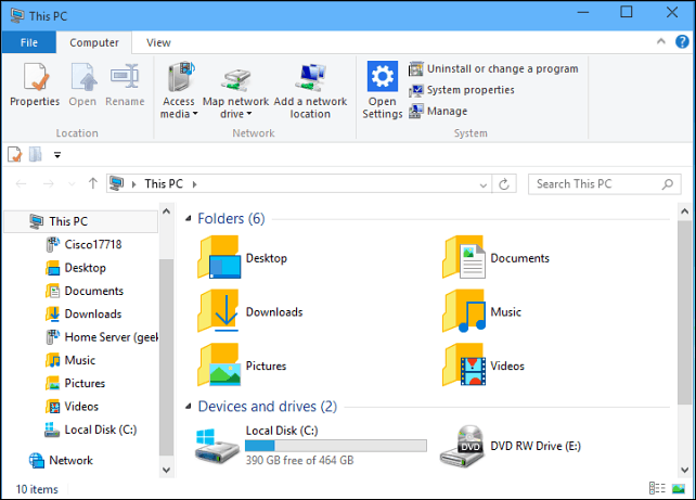 A Windows 10 File Explorer programjának mindig nyitottnak kell lennie ehhez a számítógéphez