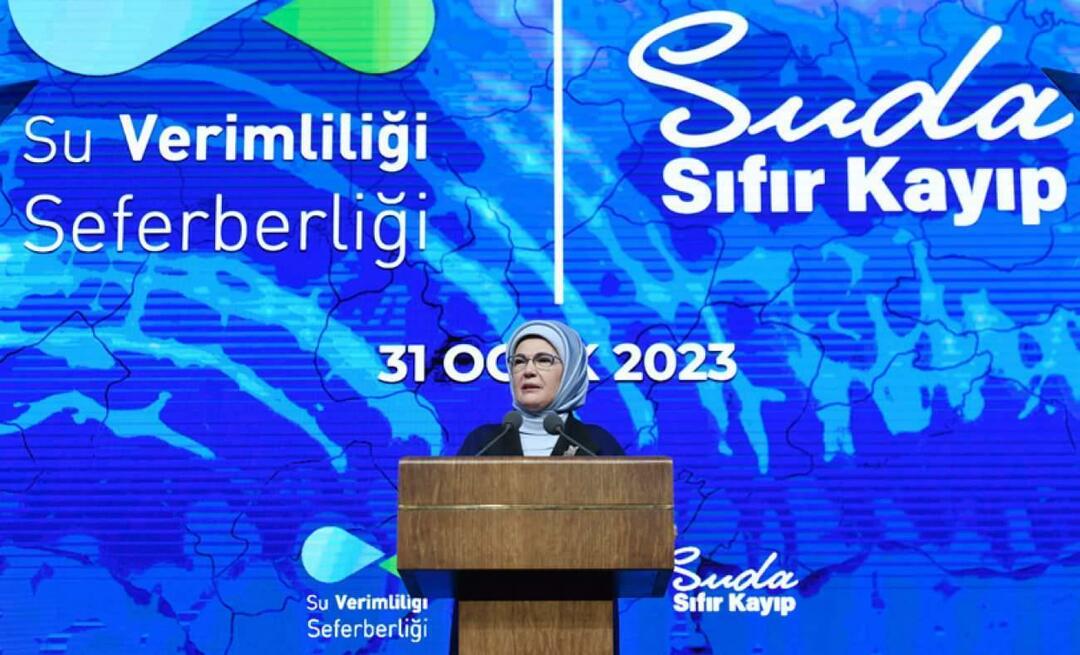 Emine Erdoğan részt vett a „Vízhatékonysági kampány” bemutatkozó találkozóján!