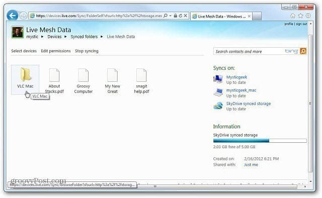 Windows Live Mesh 2011 for Mac: Az első lépések