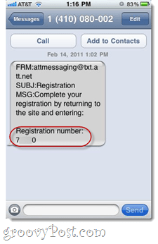 SMS spam az AT&T-től