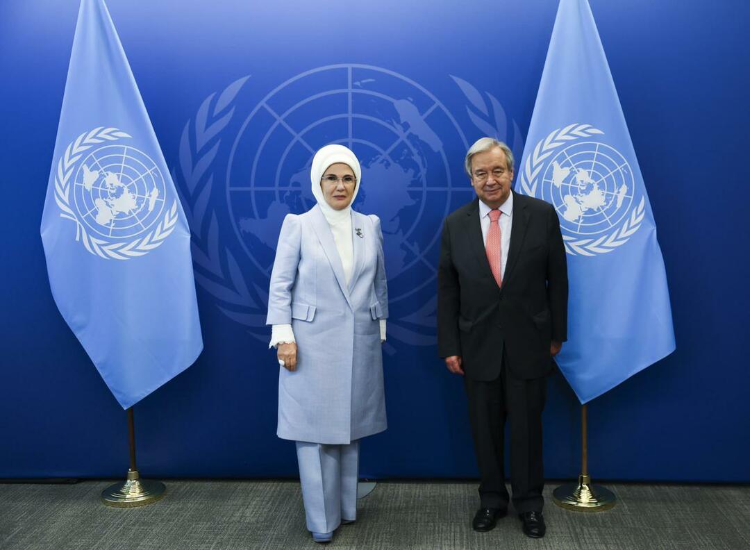 Az ENSZ főtitkára és Emine Erdoğan jóindulatú nyilatkozatot írt alá