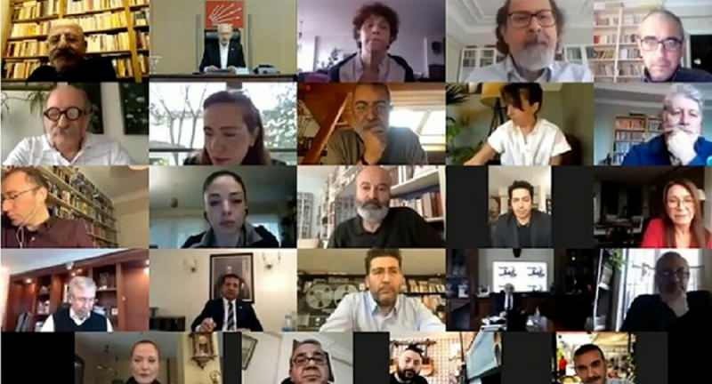 A Kılıçdaroğlu-val videokonferenciát kezdeményező művészek kérései miatt feladták őket!