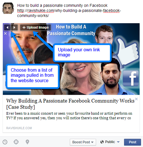 képválasztási lehetőségek a facebook frissítéshez