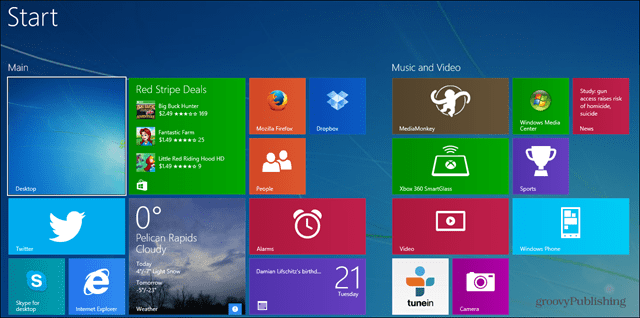 A Windows 8.1 kezdőképernyőjének biztonsági mentése és visszaállítása