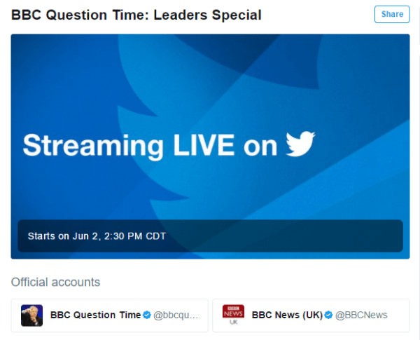 A Twitter és a BBC bejelentette az első élő közvetítési partnerséget.