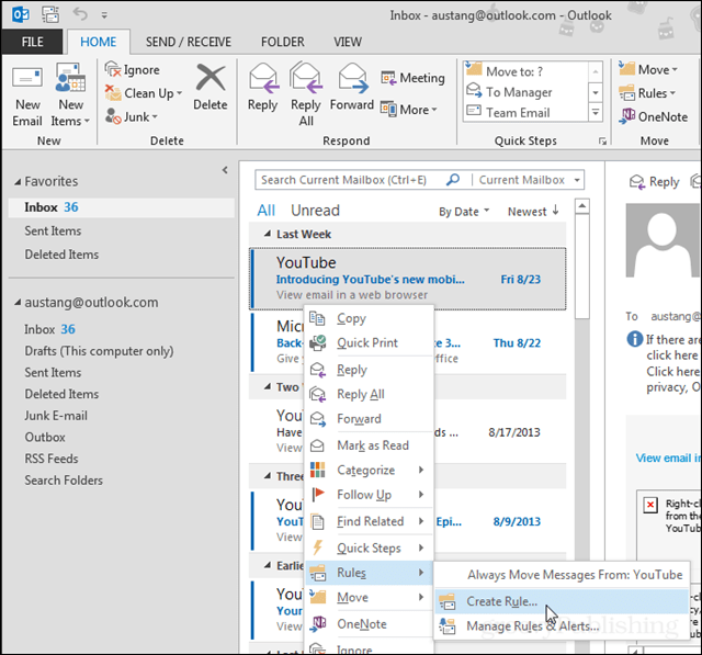 Állítsa be a testreszabott Outlook csengőhangokat és értesítéseket arra az esetre, amikor egy partner e-mailt küld Önnek