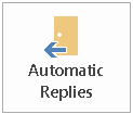 Az Outlook automatikus válasz gombjaOutlook automatikus válasz gomb