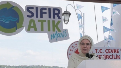Erdoğan Első Lady első felhívása a „Zero Waste Blue” projekt támogatására