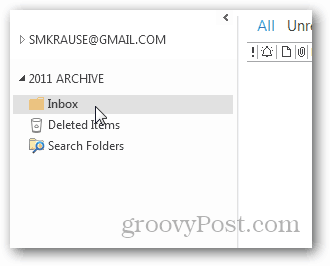 Hogyan hozhatunk létre pst fájlt az Outlook 2013 számára - új mappák beérkezett mappái