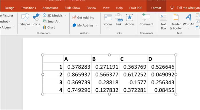 Excel adatok objektumként a PowerPoint alkalmazásban