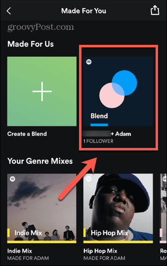 spotify keverék eredménye