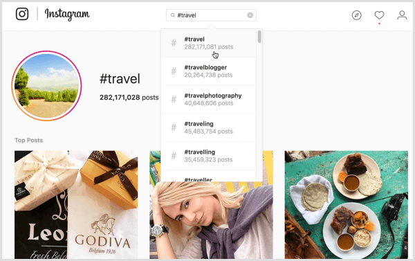 Bizonyos Instagram hashtag keresések esetén a különböző felhasználók eltérő tartalmi eredményeket láthatnak.