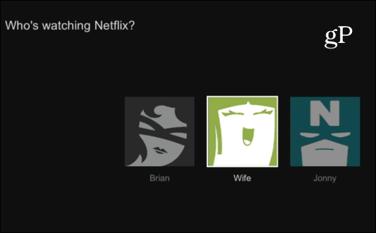 Netflix felhasználói profilok