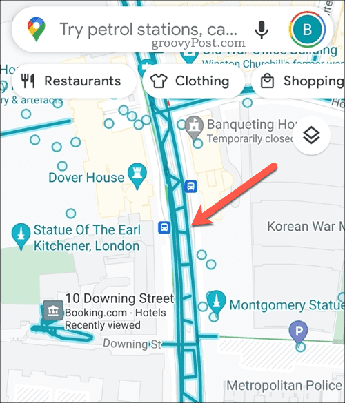 Válassza a Google Térkép utcanézet útvonalát