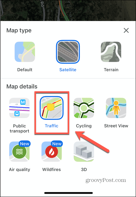 google maps élő forgalom engedélyezve