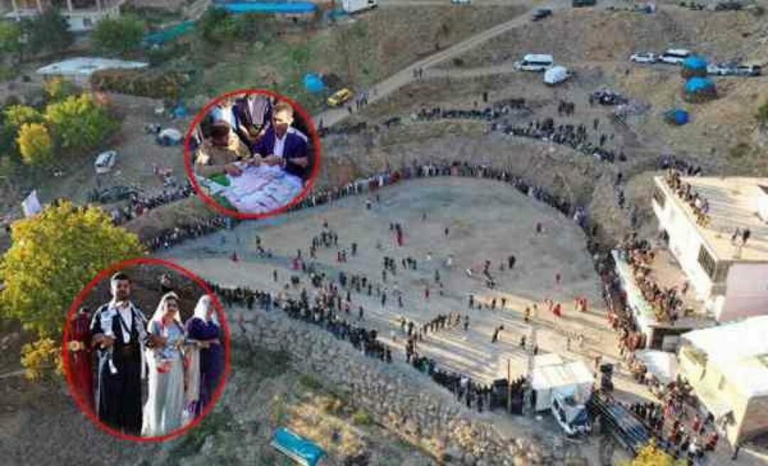 Történelmi pillanat Şırnakban! Kiló aranyat viseltek 5 ezer ember esküvőjén