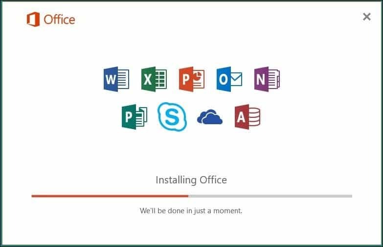 Az Office 365 telepítése