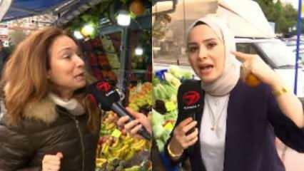 A 7-es csatorna tudósítója, Meryem Nas