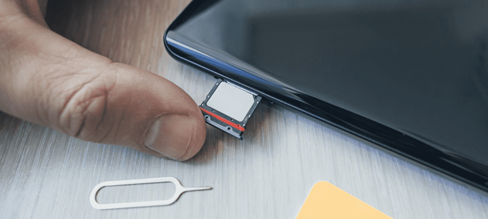 A SIM-kártyanyílás kinyitása iPhone vagy Android készüléken