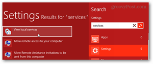 bekapcsolnak a Windows 8 szolgáltatások