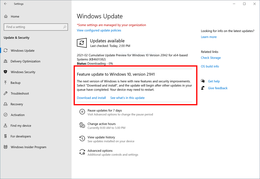 A Microsoft hivatalosan is bejelentette a Windows 10 21H1 rendszert