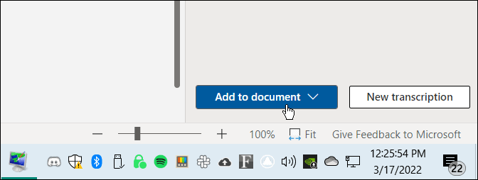 átírni egy hangfájlt a Microsoft Wordbe
