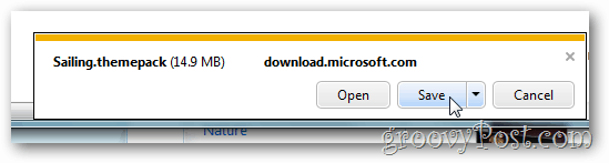 Windows 7 ingyenes téma mentése