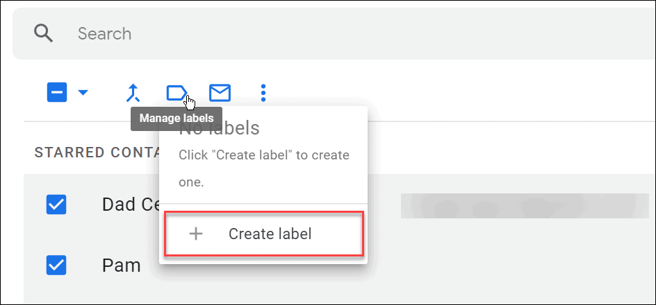  címke hozzon létre egy csoportos e-mail listát a Gmailben